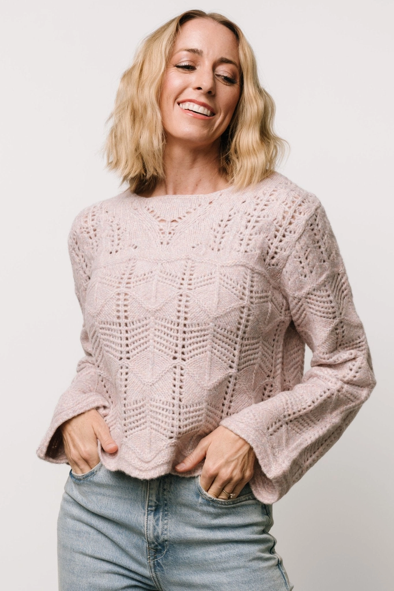 Jeanine Knit Sweater | Lilac Winter-Ready Fashion