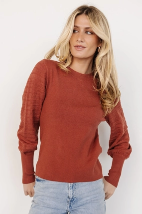Functional Layers Jens Sweater Top | Brick