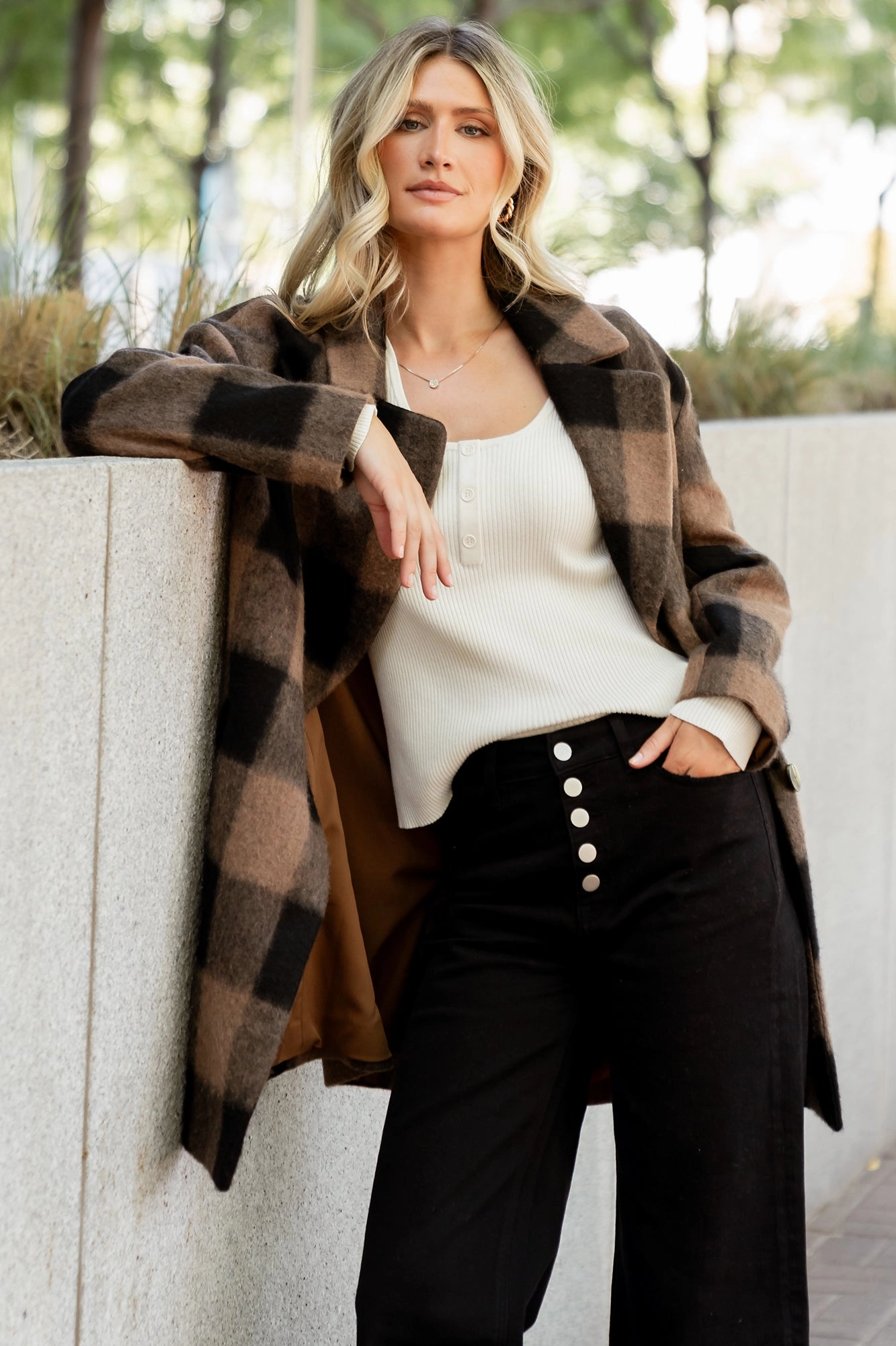 Kirsti Coat | Black   Camel Erasable Stains Treatment Detachable Hood