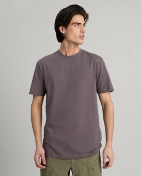 KMD Solid Men's Short Sleeve T-shirt - Light Quartz Breathable Mesh Insert