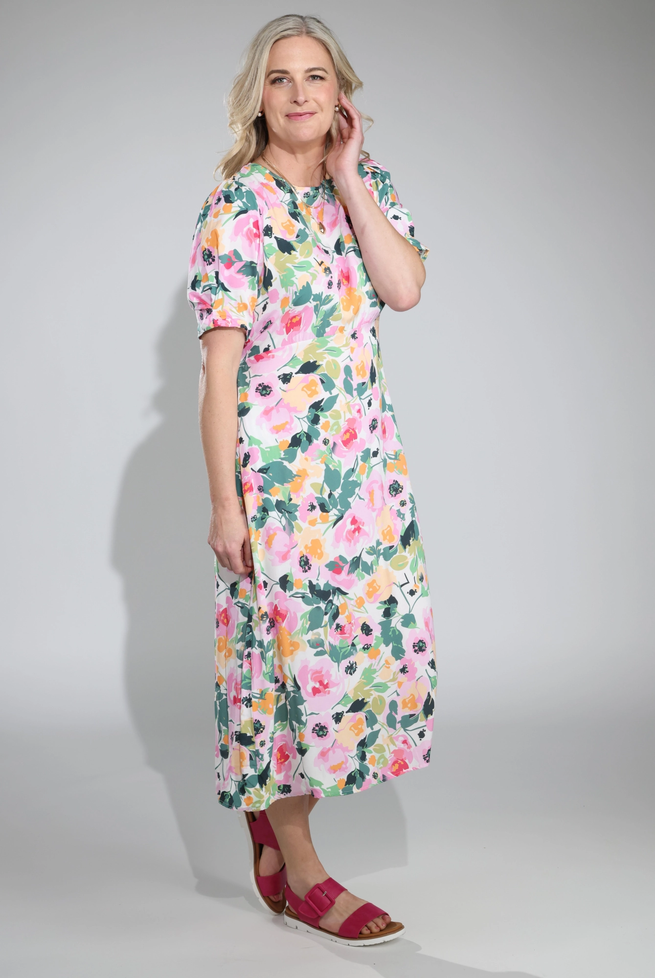 Dress | Petal Pink Garden | 7322C1 Light material Wedding guest