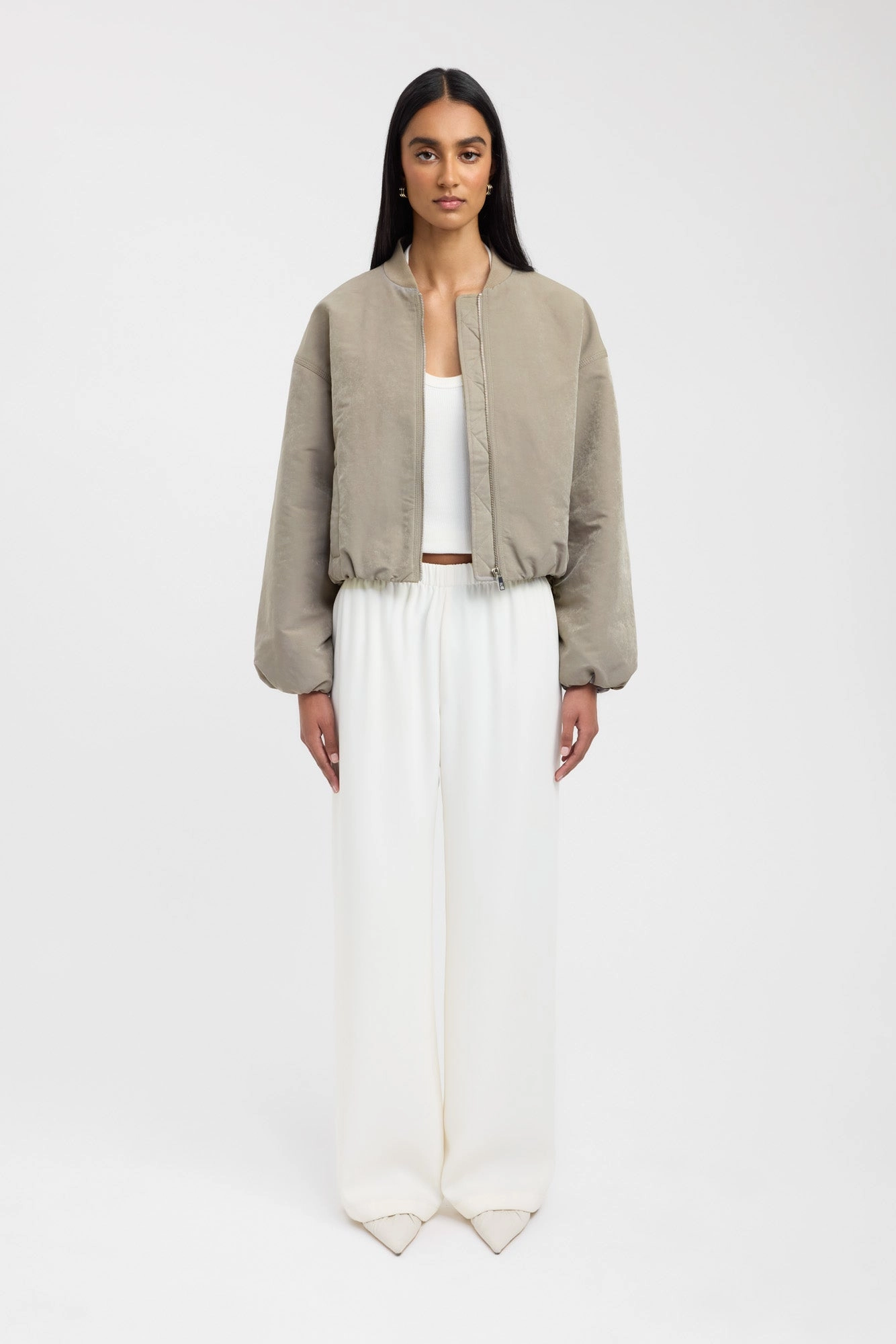 Kora Bomber Neutral Street Style