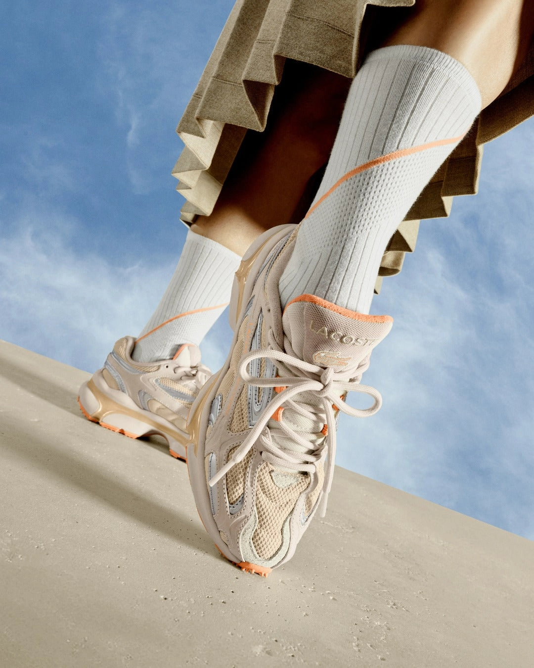 L003 2k24 Lt.tan Lt.org textile Comfort Synthetic