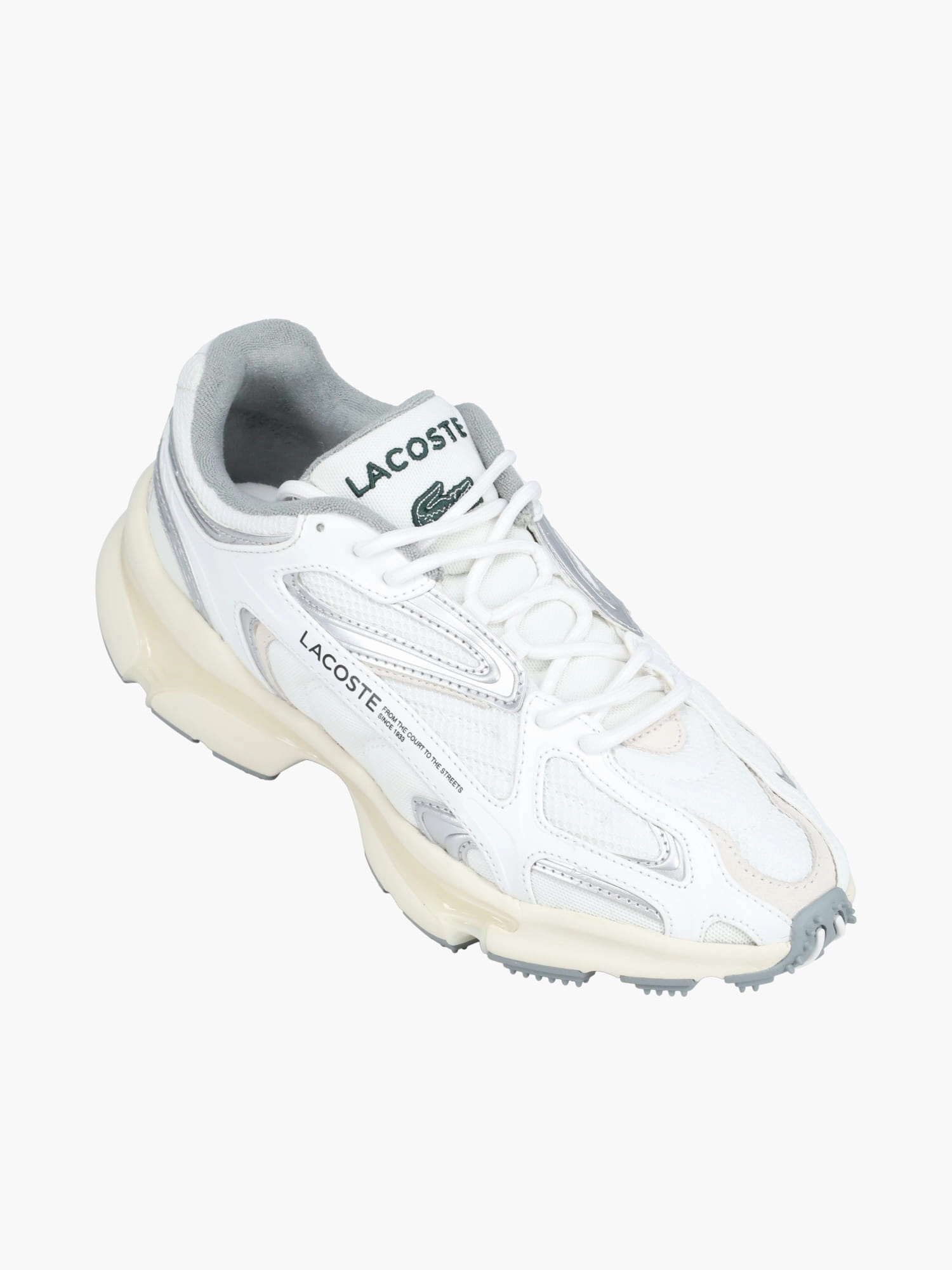 L003 2k24 Wht Gry textile Street Trail Weatherproof Footwear