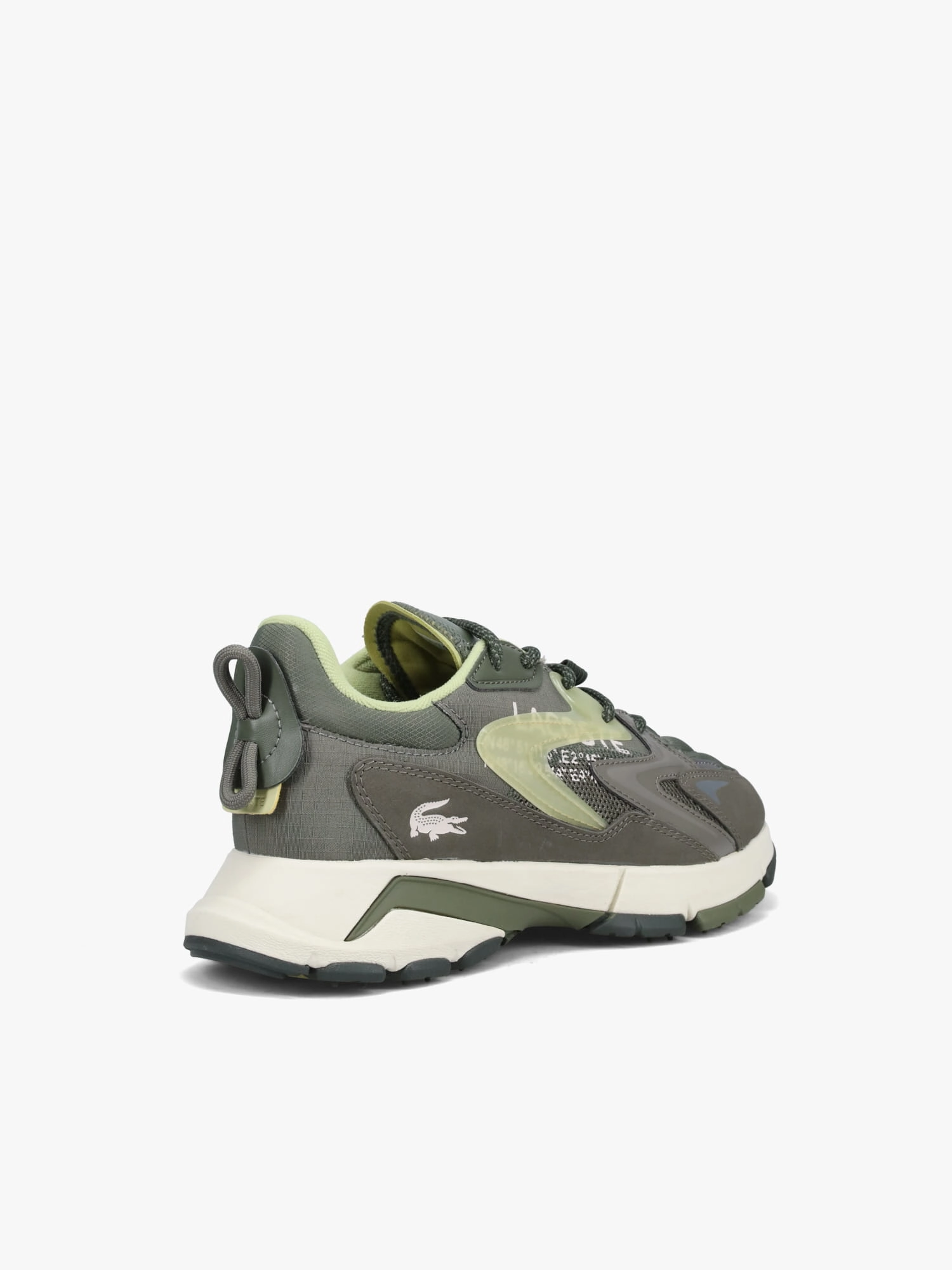 L 003 Neo Tech Khk Off wht leather Breathable Perforated Panels Secure Sole