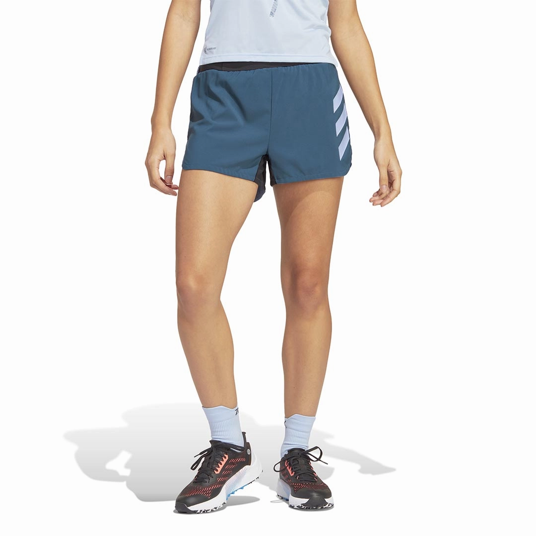 adidas - Women's Terrex Trail Running 3 Inch Shorts (HT9393) Durable Comfort Comfort Design