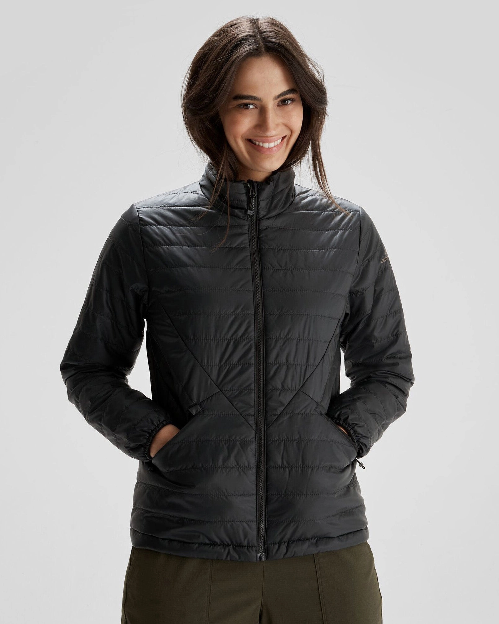 Compression Packability Women's Heli R Insulated Jacket - Black Stingray