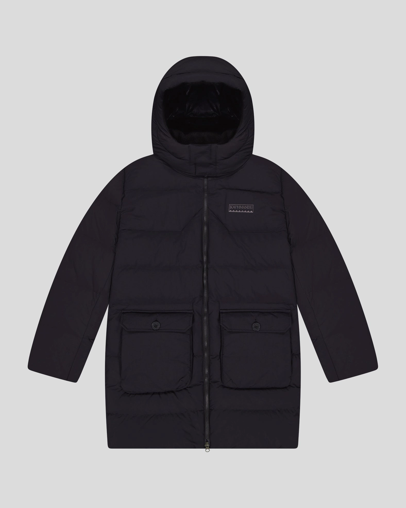 Women's Epiq Down Heritage Parka Jacket - Black Stingray Refined Style High Visibility Trim