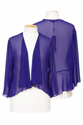 Layla Jones / Jesse Harper LJ0212/JH0244 - Calvin Klein Chiffon Jacket with peplum Classic Cut
