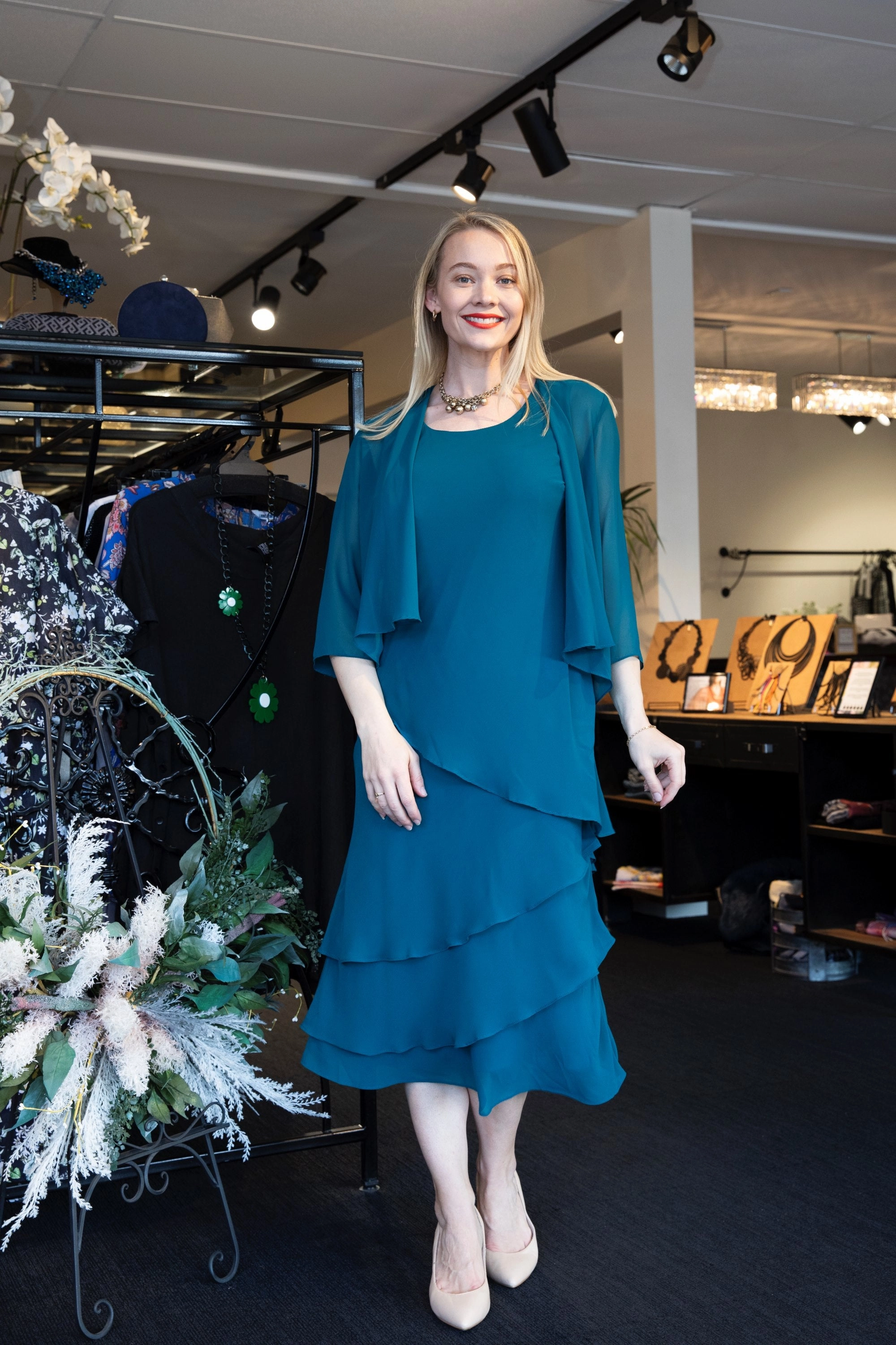 ReflectiveDetails Packable Style Layla Jones - LJ0359 Layer Dress w Jacket