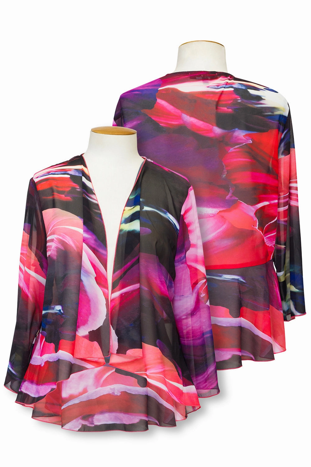 Layla Jones - LJ0396 Calvin Klein Chiffon Jacket Casual Street Style