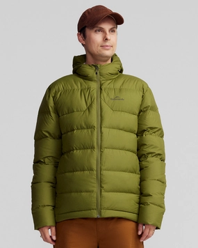 Men's Epiq Hooded Down Jacket v2 - Dark Fern Stylish Daily Fit WindproofDesign