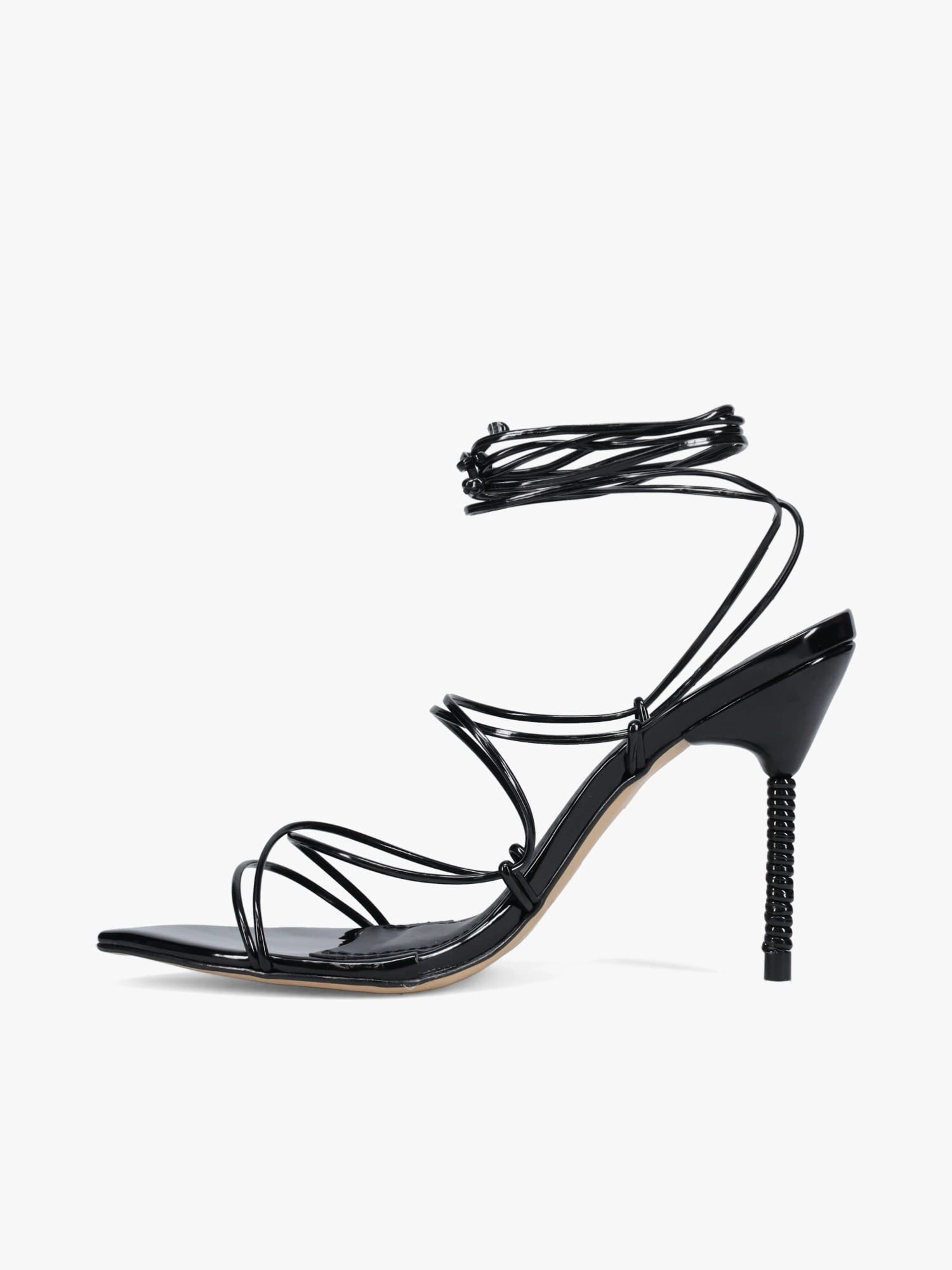 Strappy Design Aimi Black Verniz