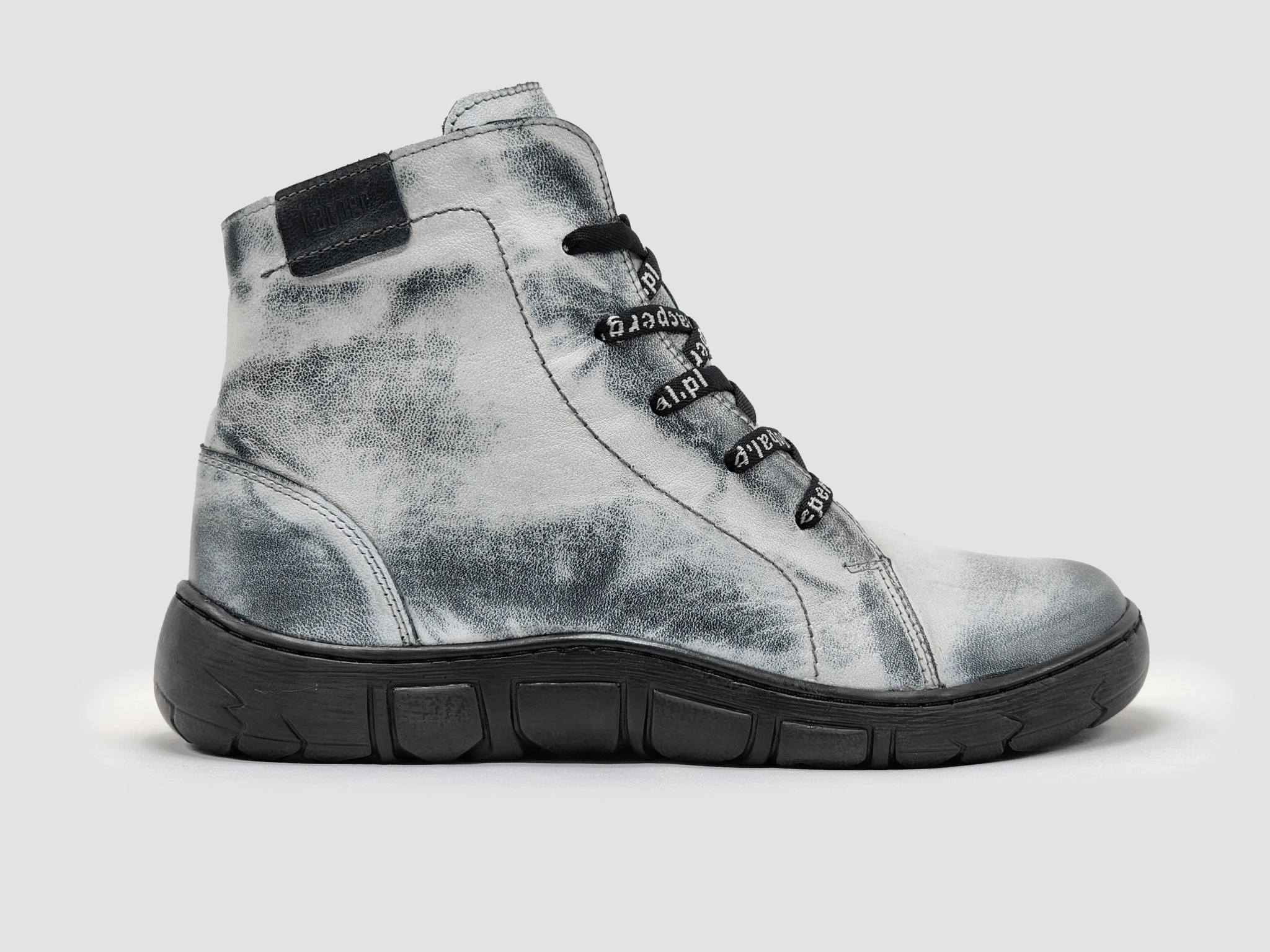 Women's Original Wool-Lined Zip-Up Leather Boots - White Minimal Profile Practical