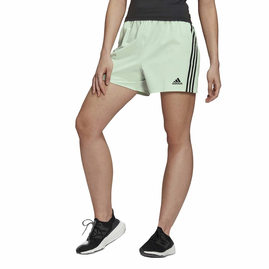 adidas - Women's Train Icons 3-Stripes Woven Shorts (HJ9823) Stay Comfortable
