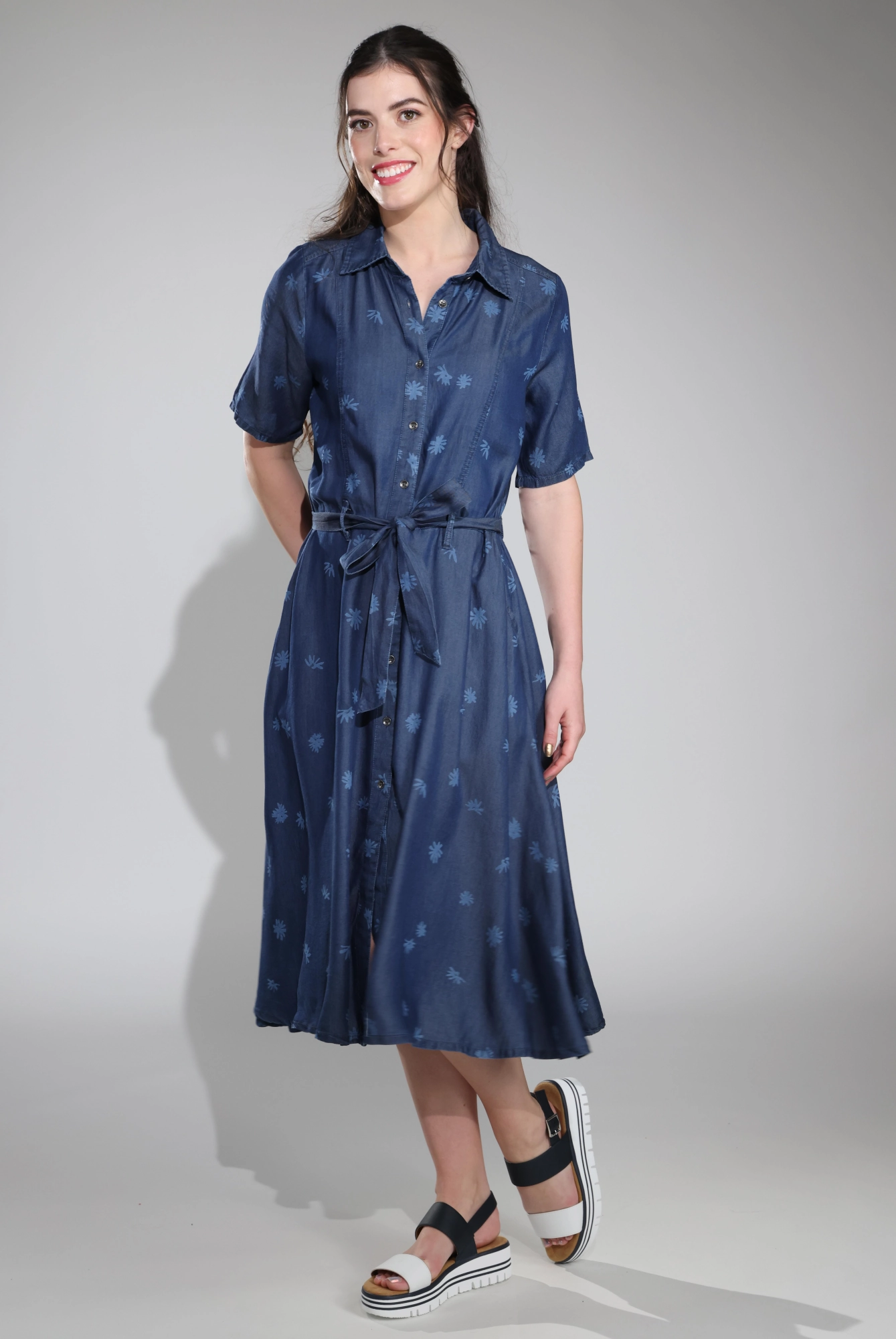 Dress | Chalk Daisy | 6646C1 Matte Fabric Dressy Glow