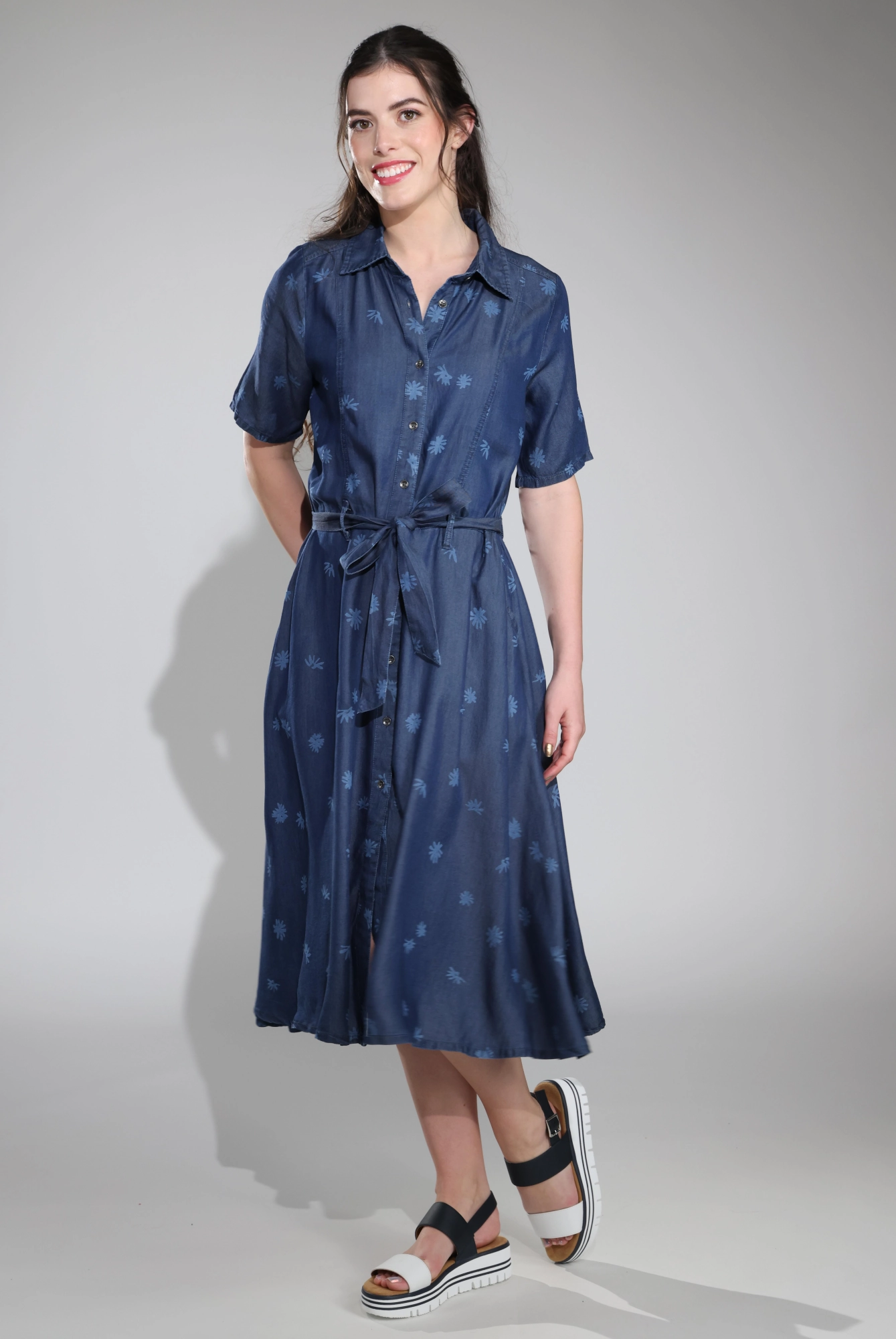 Dress | Chalk Daisy | 6646C1 Contrasting Detail