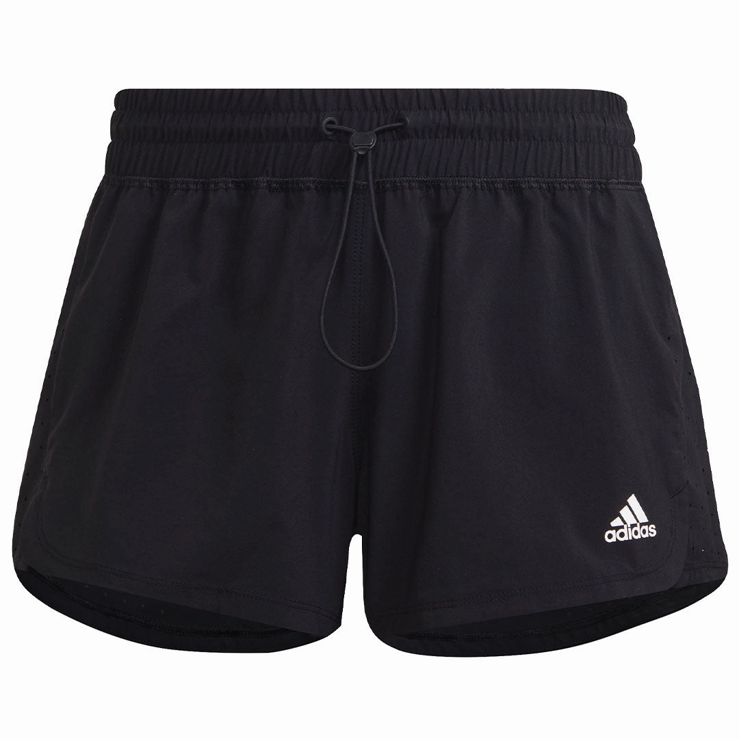 adidas - Women's Perforated Pacer Shorts (HD3925) LowProfileTopstitching Adjustable loop