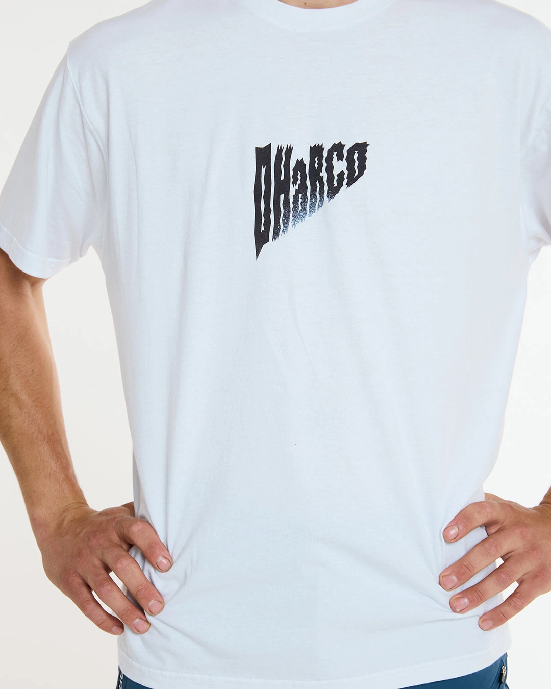 Fashion-Forward Look Day-to-Night Look Mens Cotton Tee | White