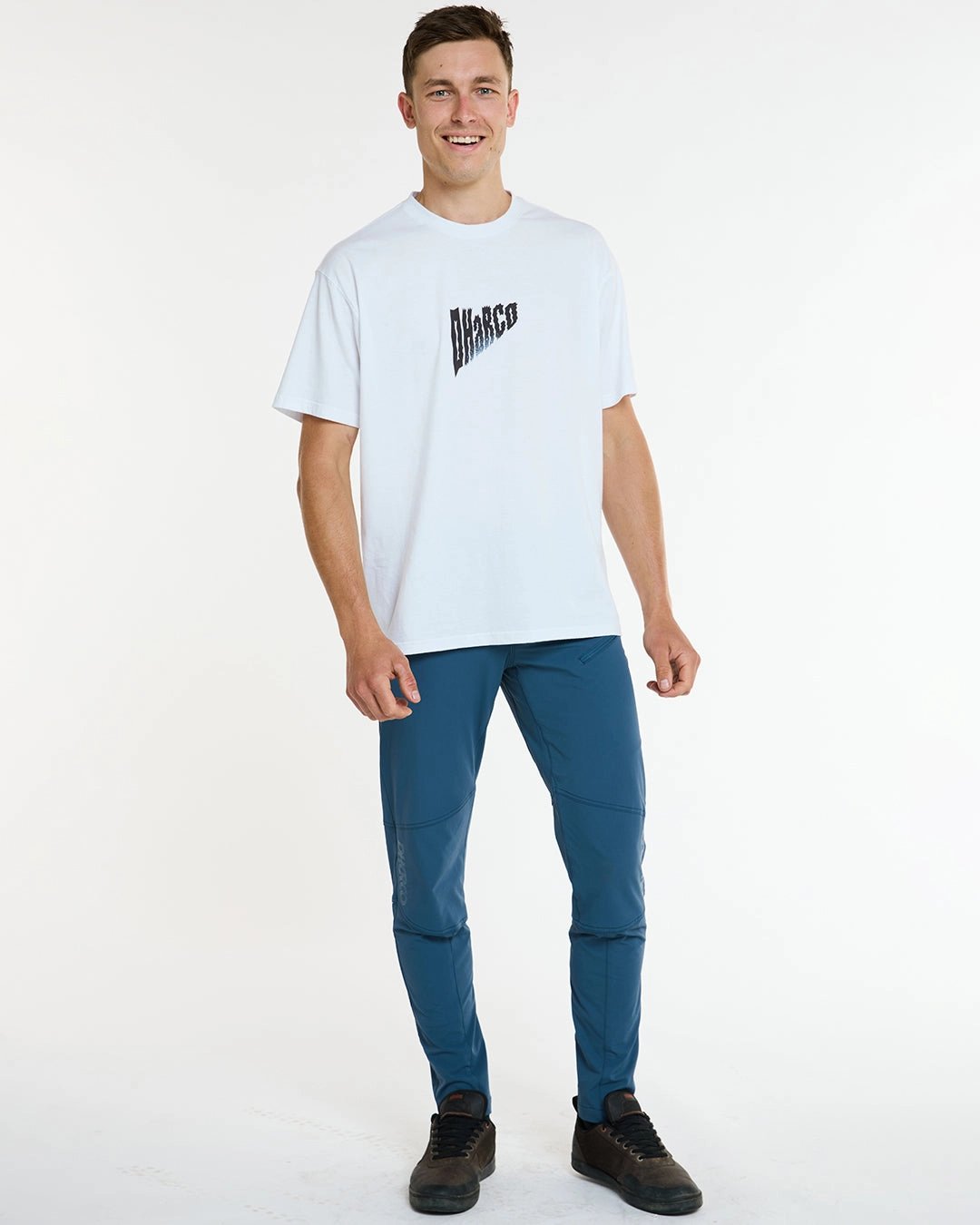 anniversary Comfortable Style Mens Cotton Tee | White