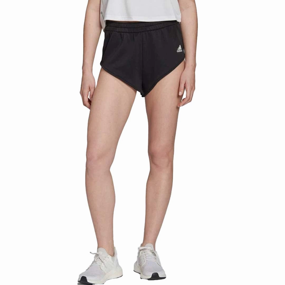 adidas - Women's Hyperglam Mini Shorts (HG5976) Stretching Fit Comfort Layer Wear