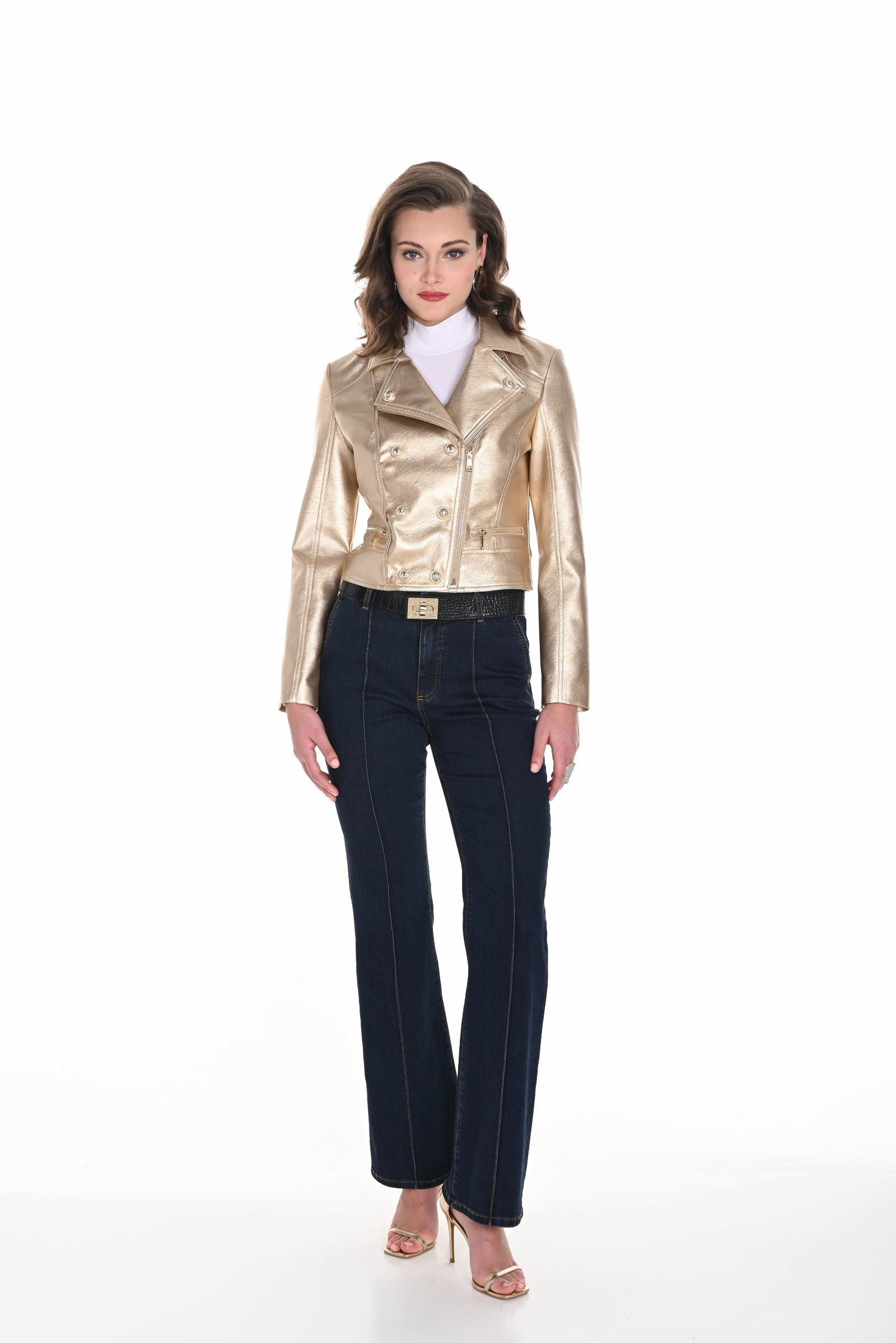 Frank Lyman - 244634U Pintuck Jeans Active Appeal Light Waist