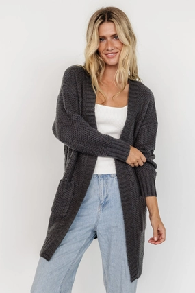 Everyday Knit Theodora Knit Cardigan | Charcoal