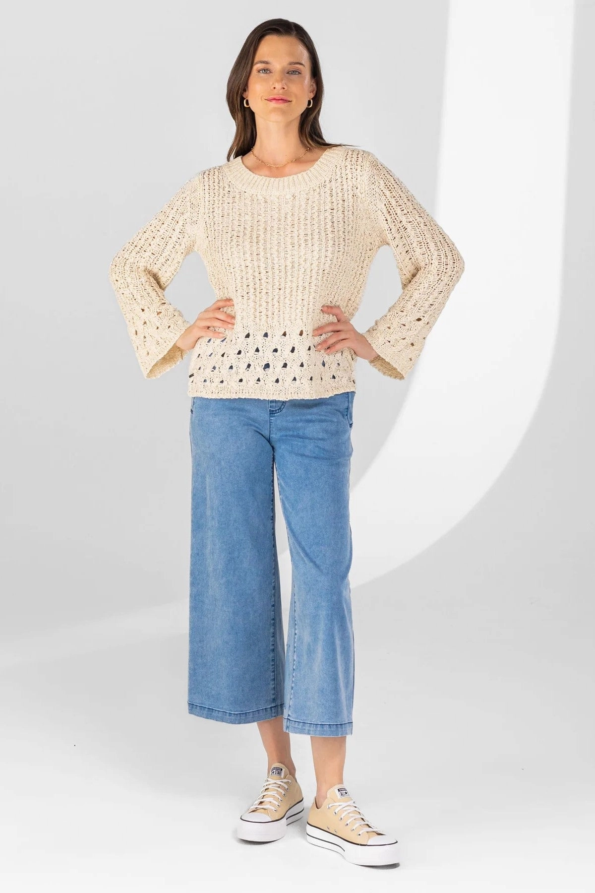 SoftLining Body Friendly Lisette - 1082-1073 Wide Leg Crop Pant