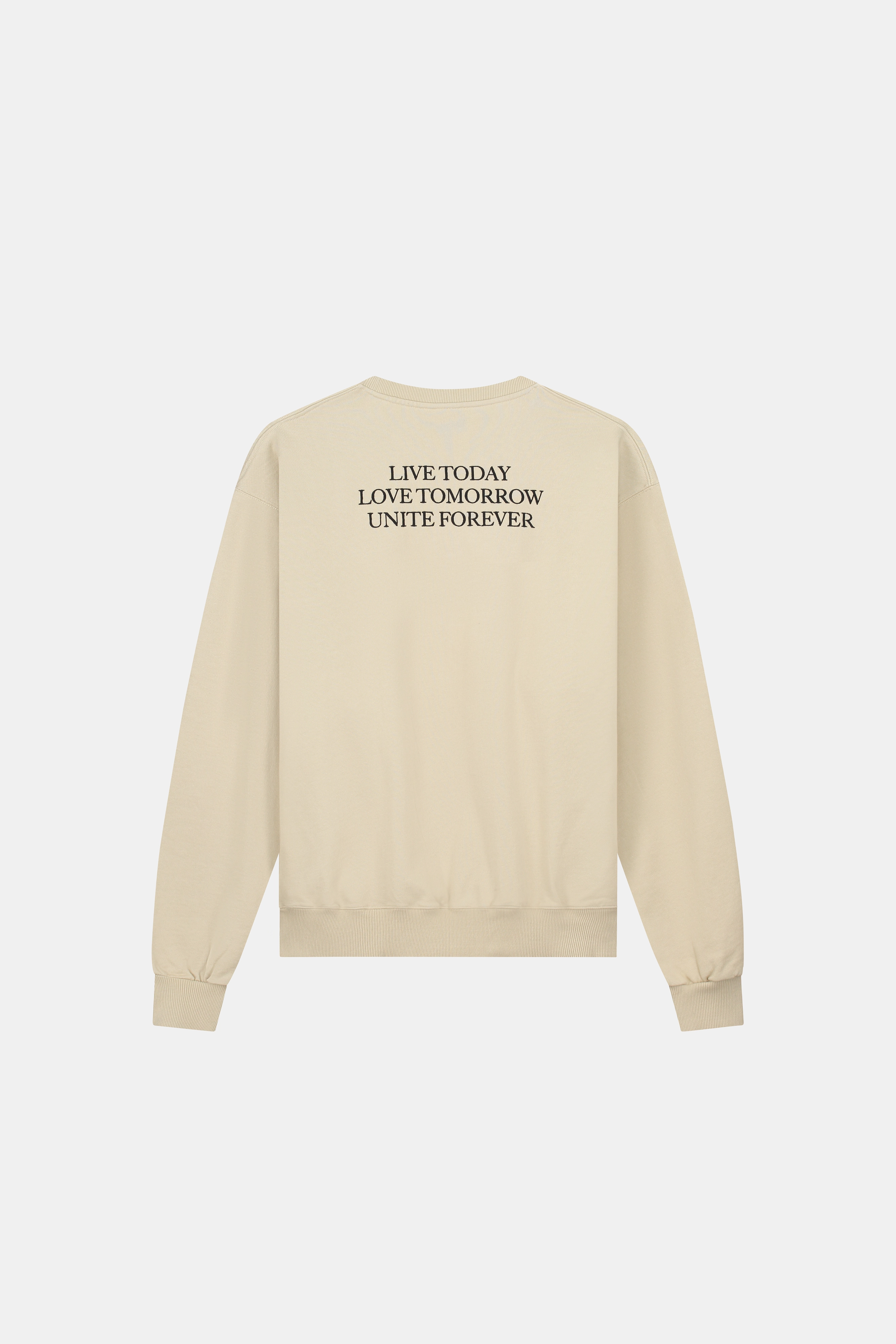 LIVE TODAY SWEATSHIRT Reinforced Shoulder Design