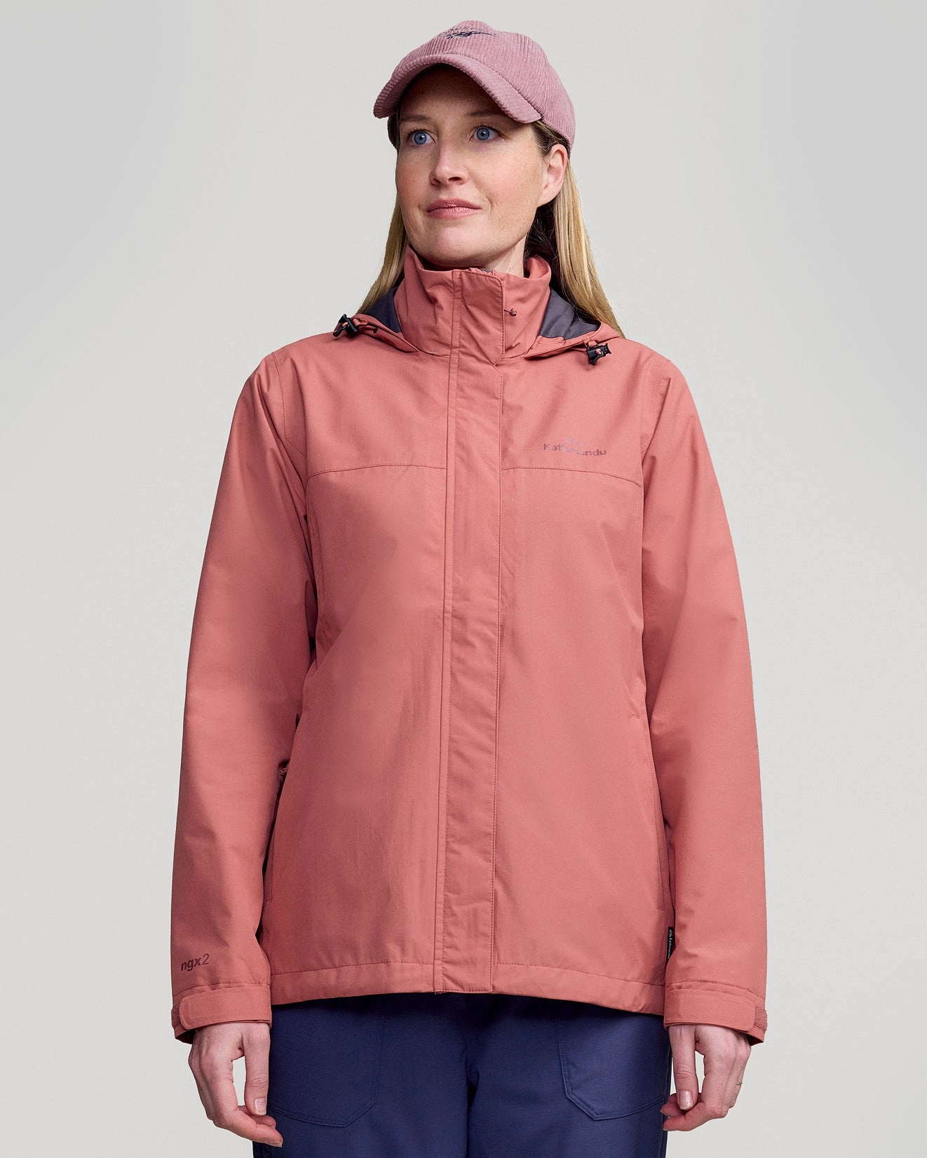 BreathableFabric Andulo Women's Rain Jacket v3 - Clay