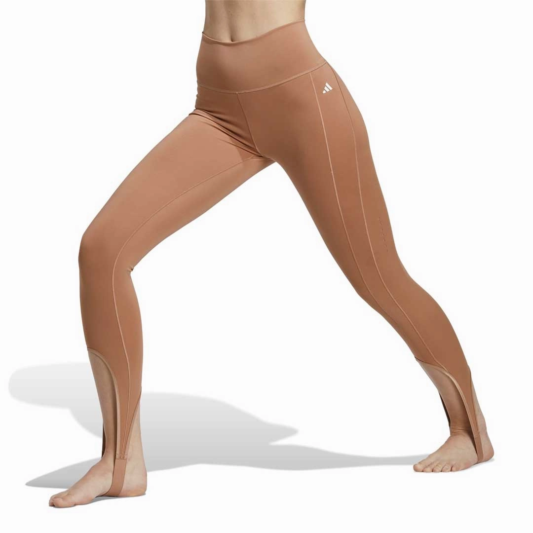 adidas - Women's Collective Power Yoga Studio Leggings (HR2901) Rubberized Hem