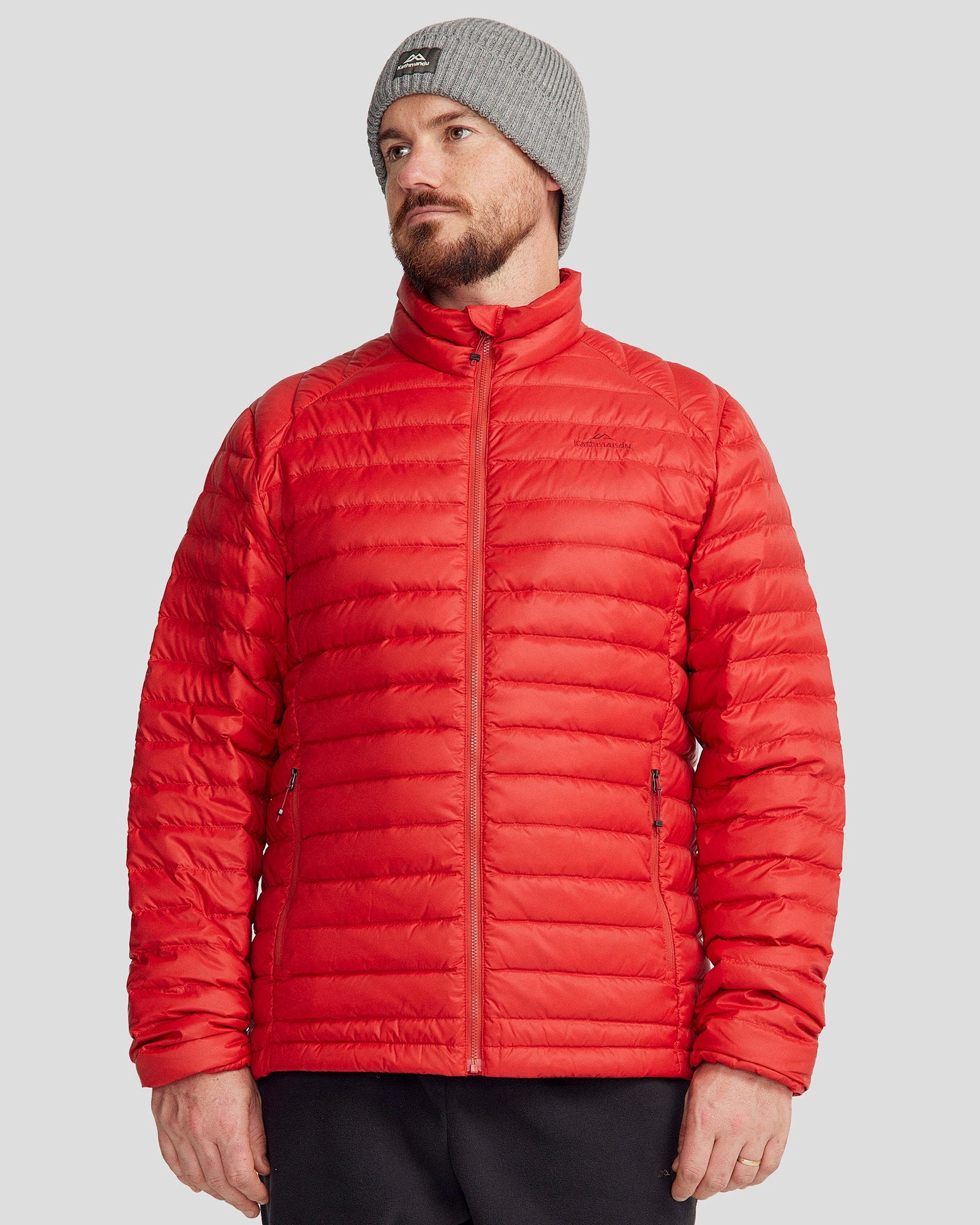 Roll Up Storage Design Men's Heli Down Jacket v4 - Spicy Chilli Pepper