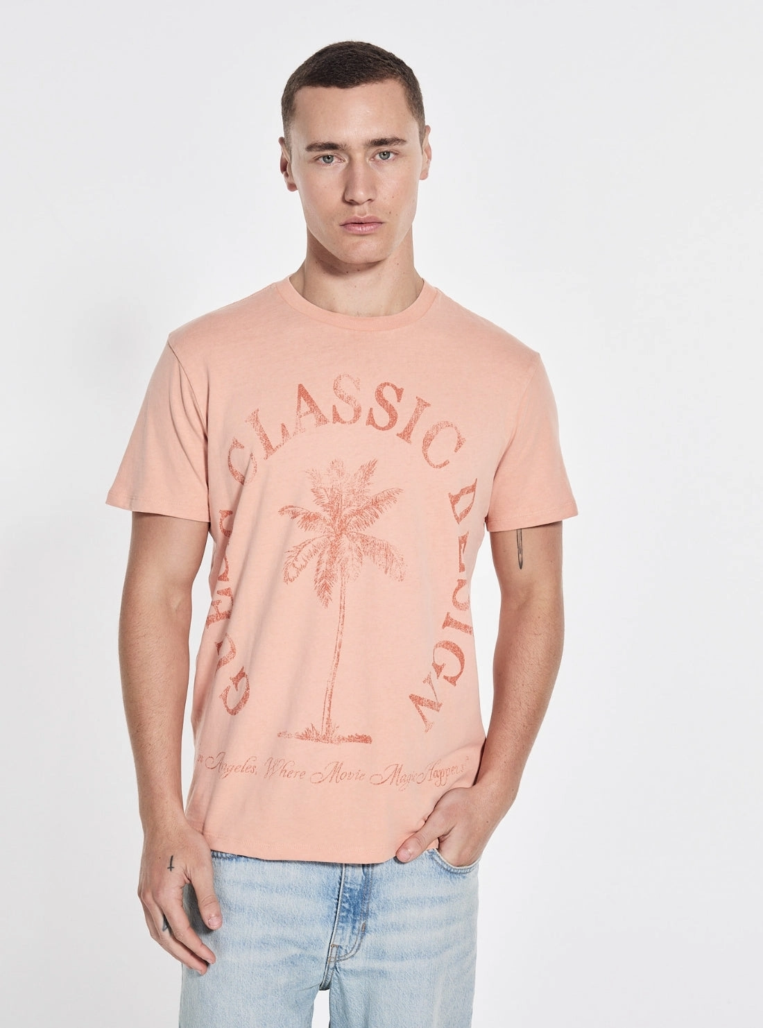 SoftKnit Eco Orange Basic Classic Design T-Shirt