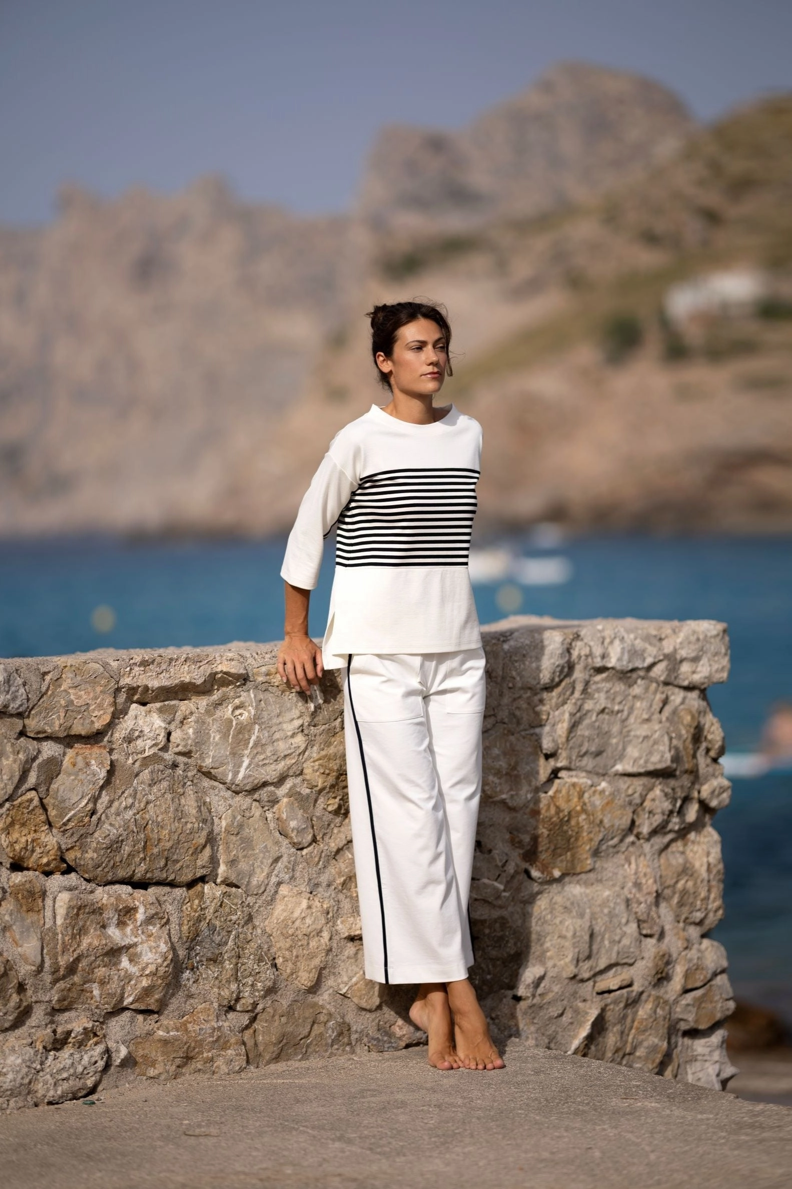 Peruzzi - S24205 Side Stripe Trouser Wrinkle Resistant Finish