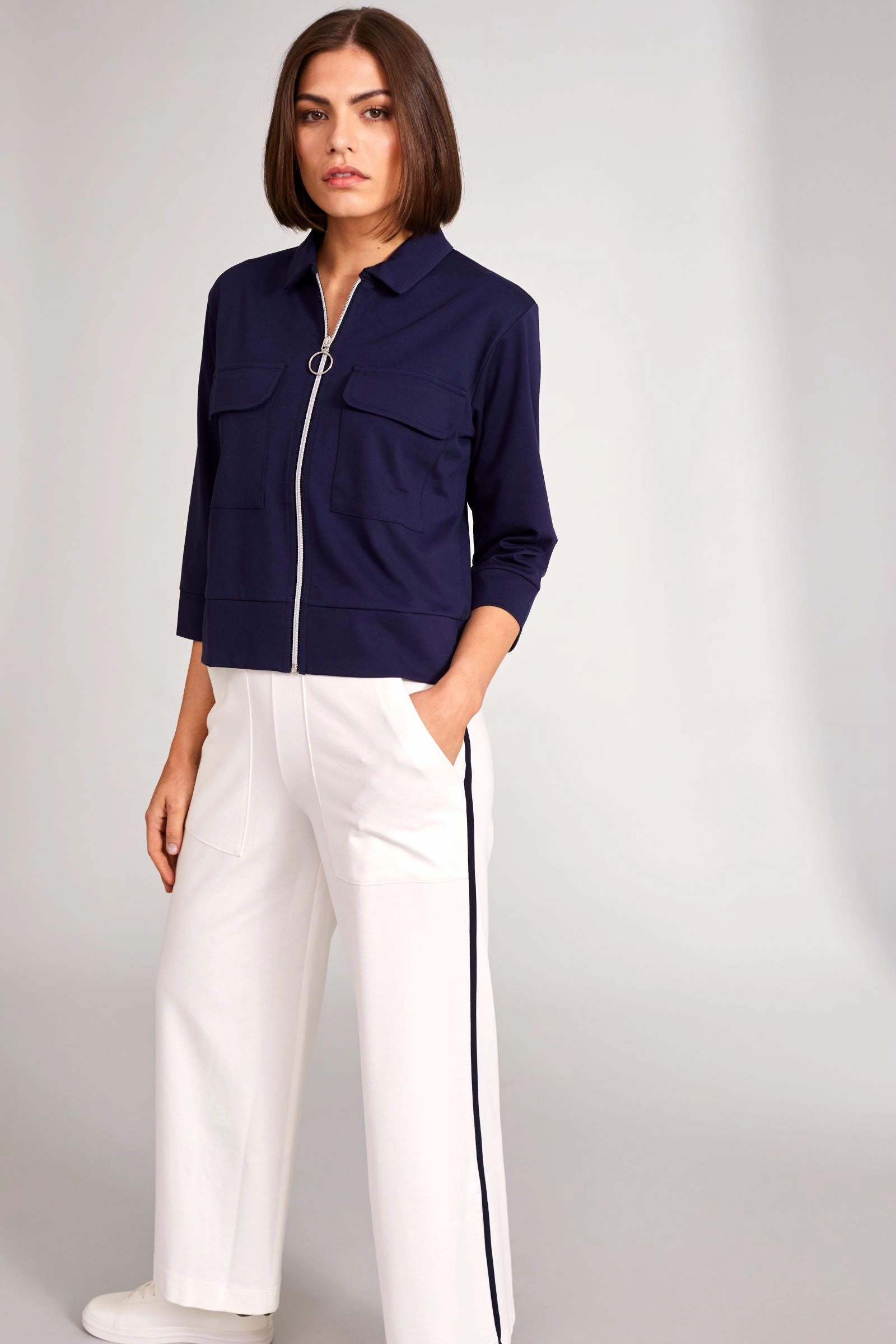 Peruzzi - S24205 Side Stripe Trouser Soft Material
