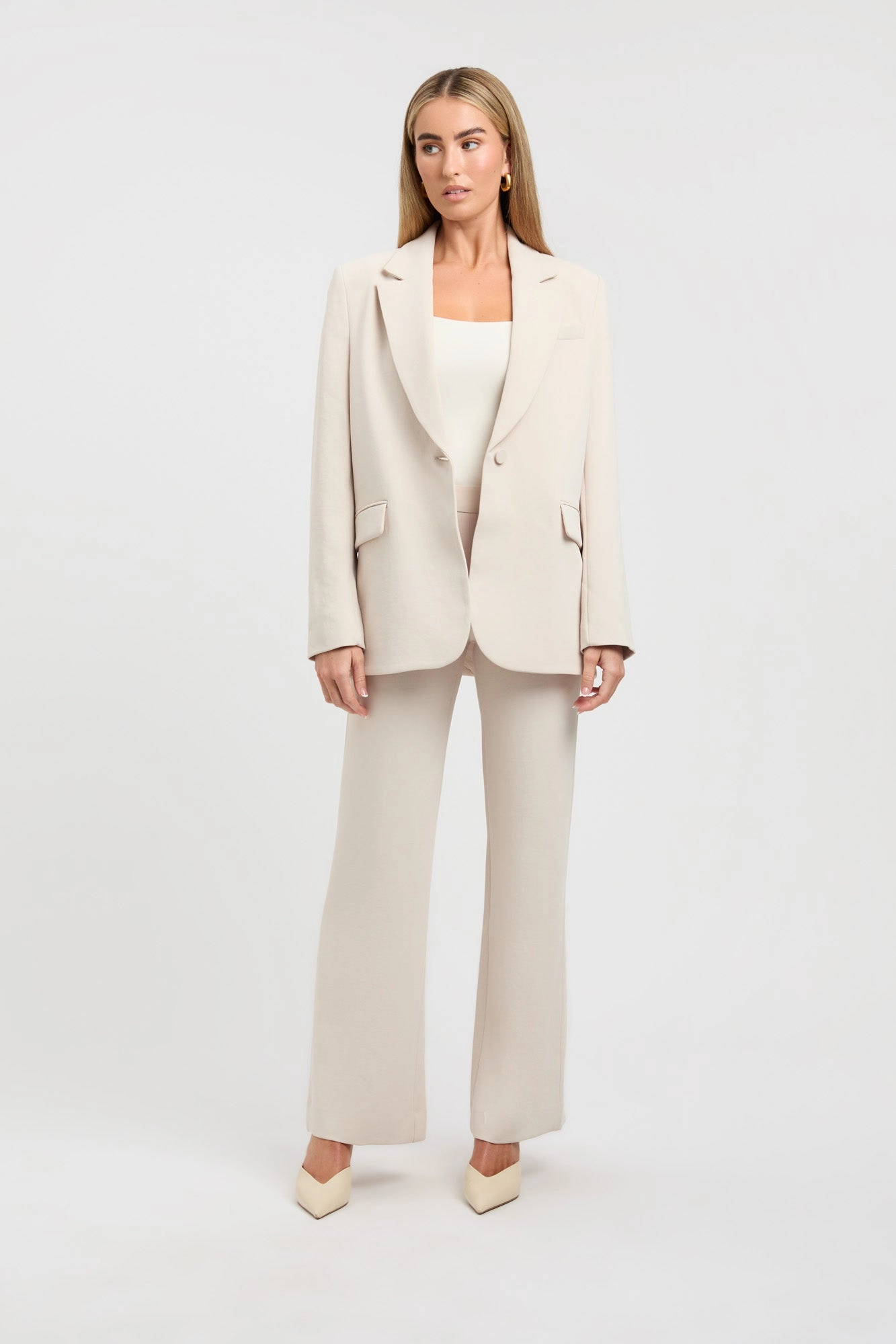 Lux Staple Blazer Flexible Elasticity Matte Finish