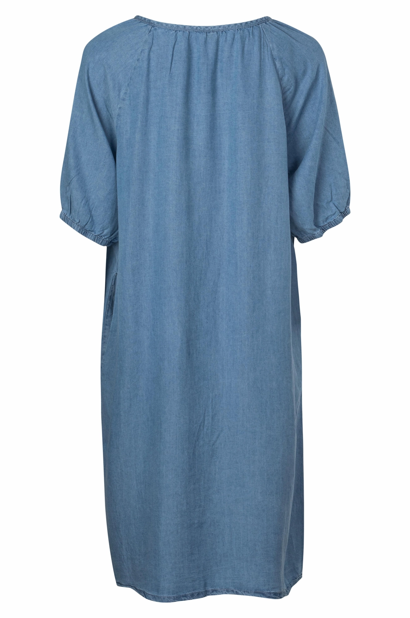Tencel Dress with in seam pockets | LIGHT INDIGO | 6634A1 Matte Look