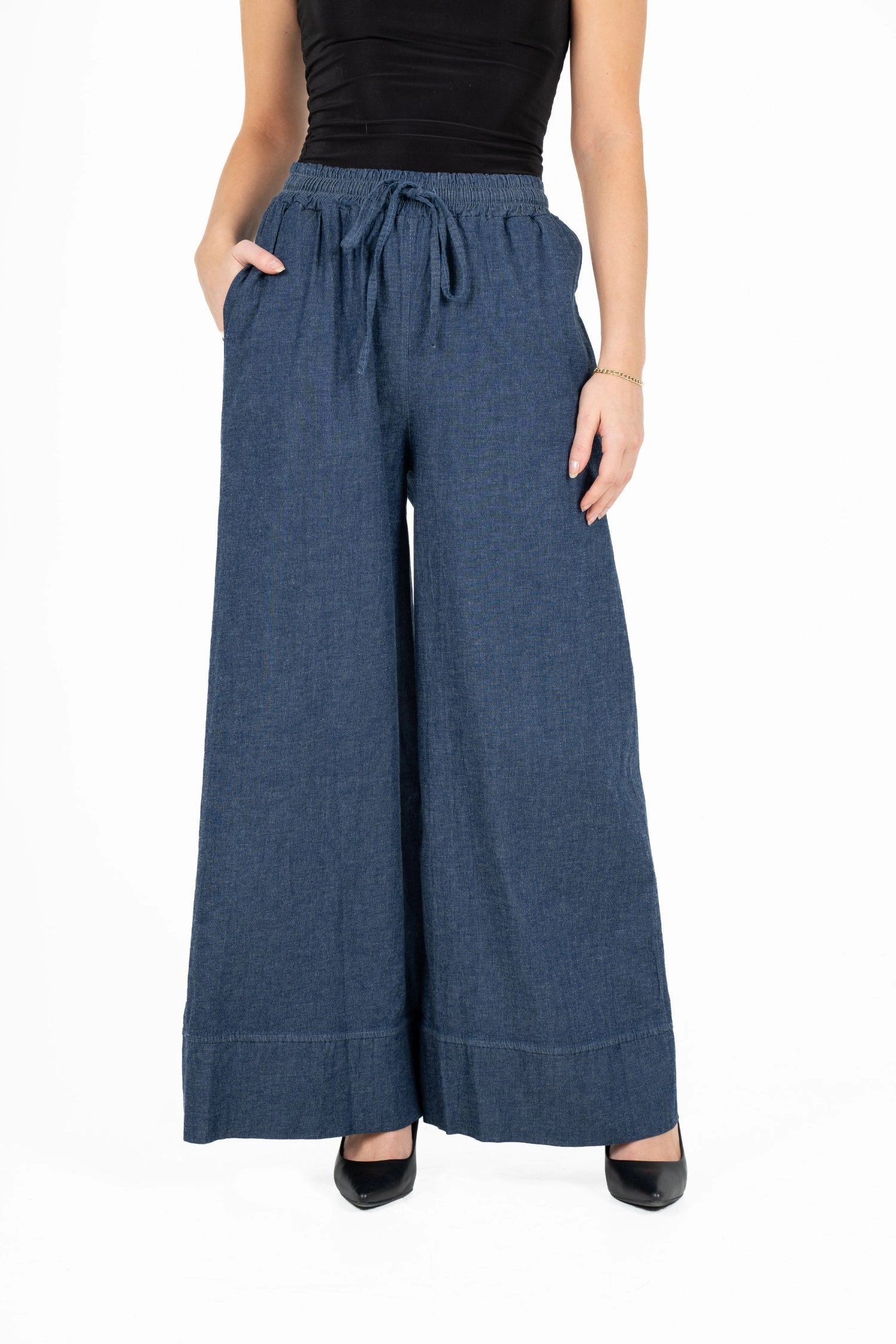 Flattering Fit Wear Casual Essentials Made in Italy - 11-11437V Woven Pant