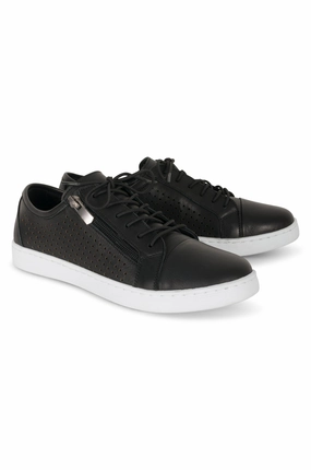 Walking Focus Made in Turkey Leather Sneaker | BLACK | KIMBERLEY AB