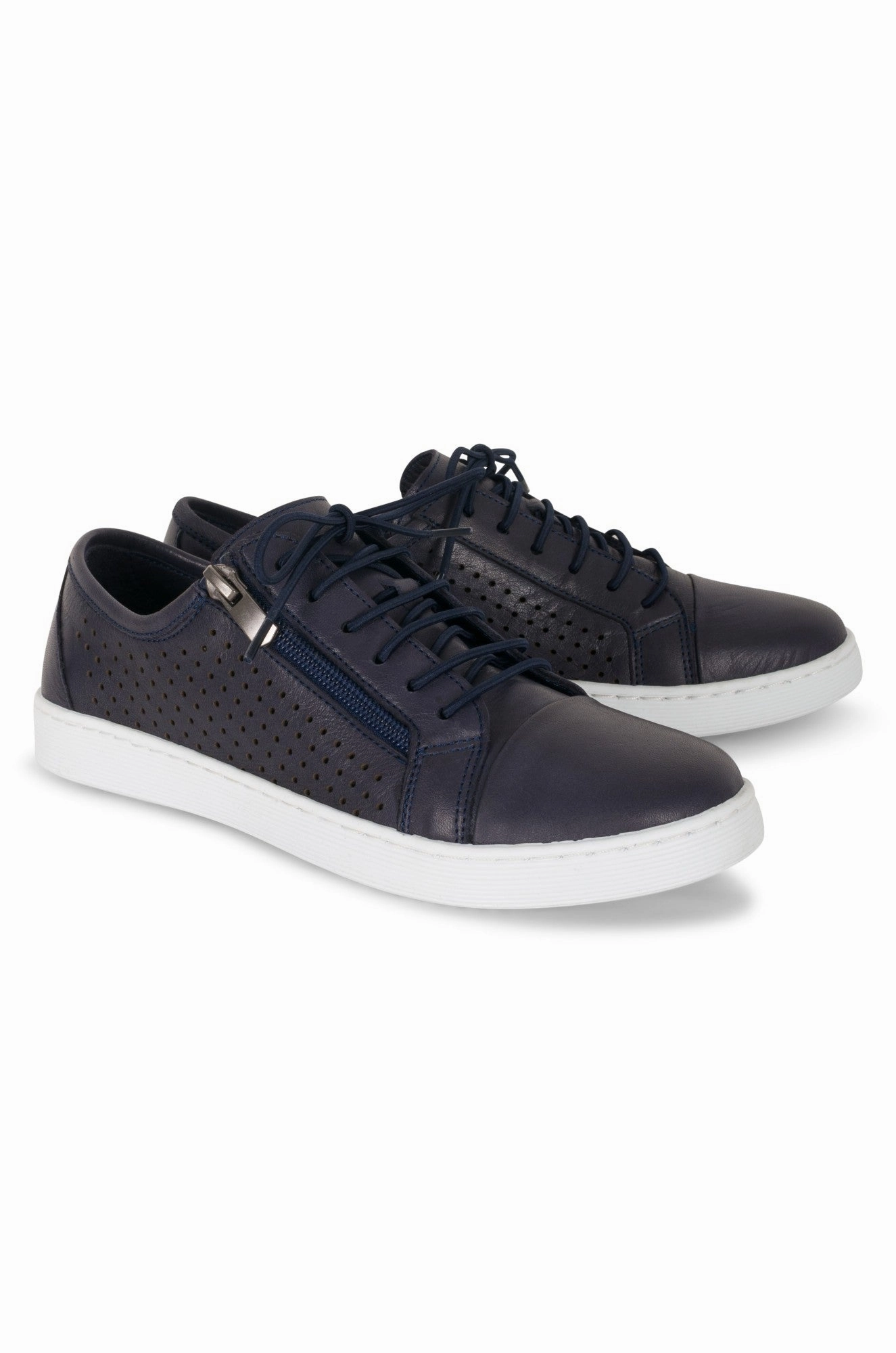 Running Friendly Made in Turkey Leather Sneaker | NAVY | KIMBERLEY AB