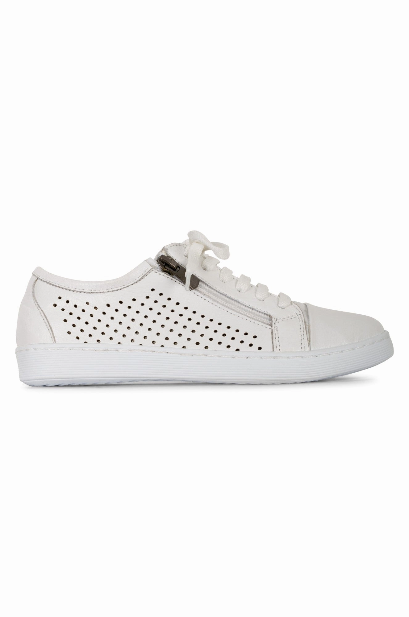 Vegan Leather Alternatives Flexible Upper Made in Turkey Leather Sneaker | WHITE | KIMBERLEY AB