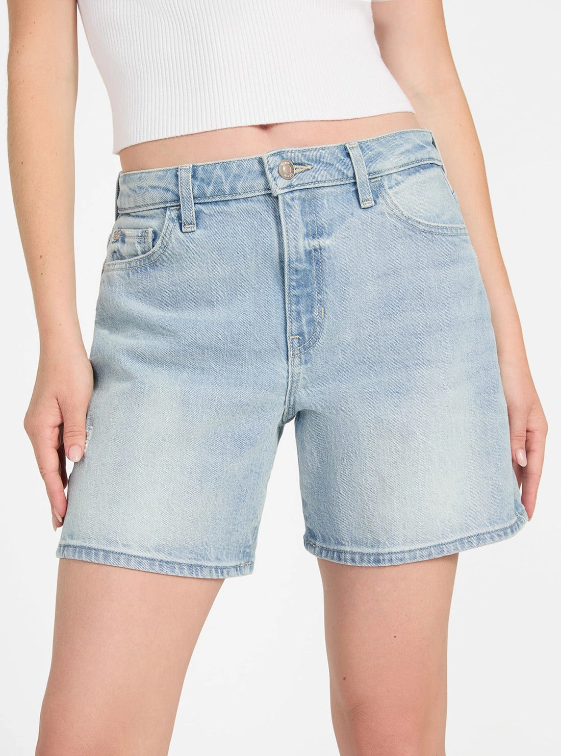 High-Rise Super Relaxed Short in Light Wash Couple Look Lightweight Body Friendly