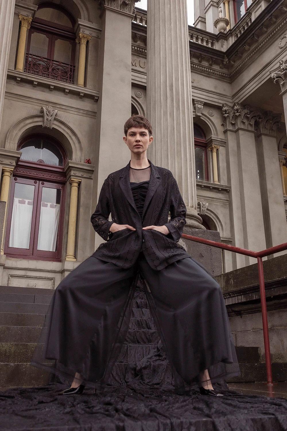 Quick Adjust Fit Mid Rise Maud Dainty - DTY04044 Basket Overpant