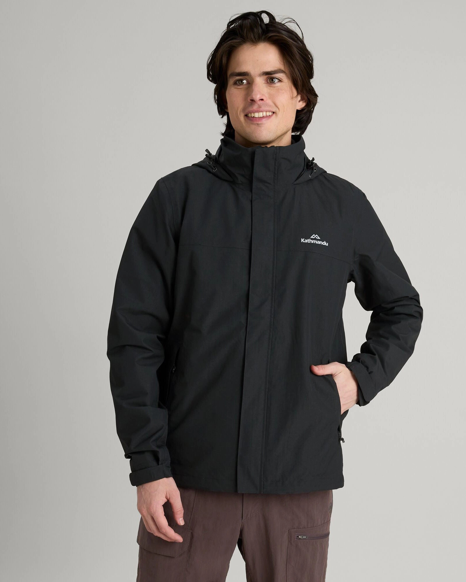 Men's Andulo 2-layer Rain Jacket - Black Weather Friendly