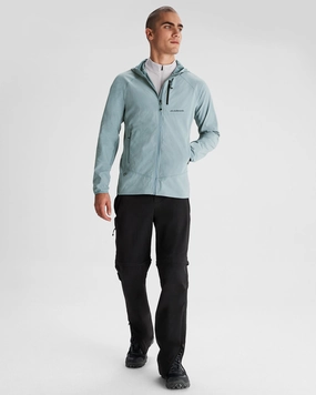 Crisp Weather Fit Adjustable Cuffs Men's Aysen Hooded Fleece Jacket - Vapor