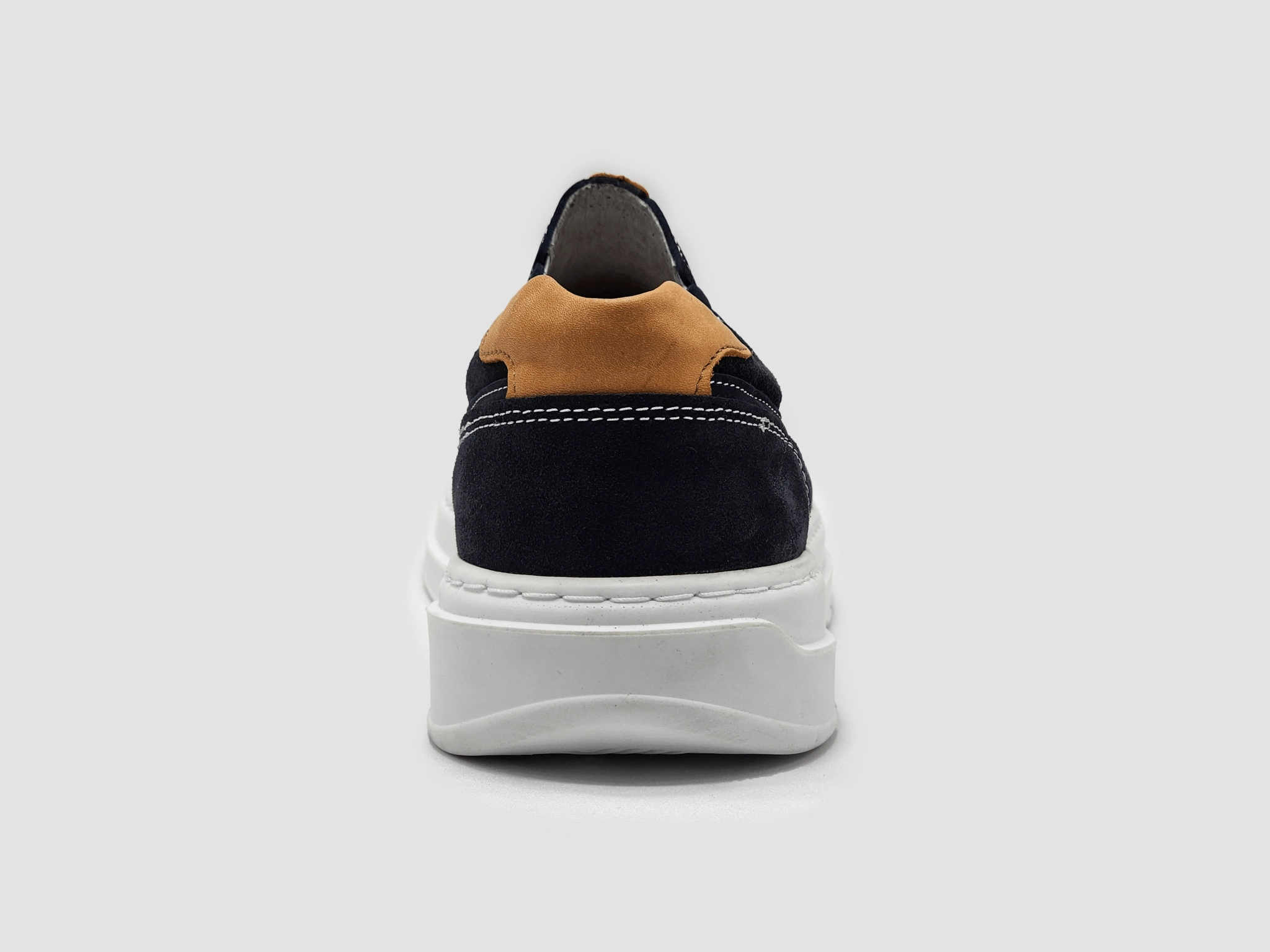 Grip Hike Men's Casual Slip-On Leather Shoes - Blue