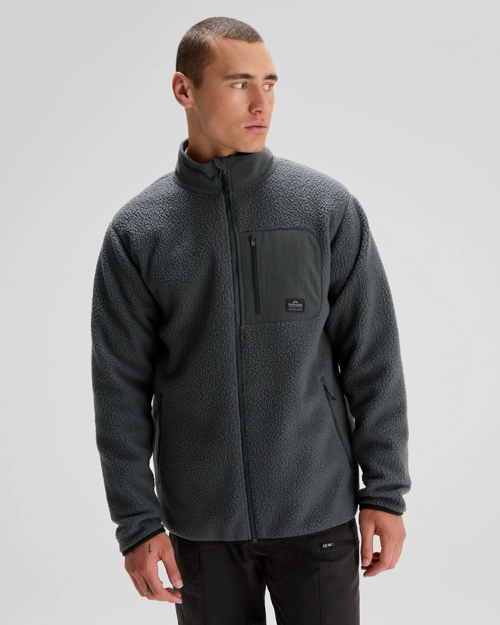 Cozy Street Style Men's Co-Z High Pile Jacket  - Night