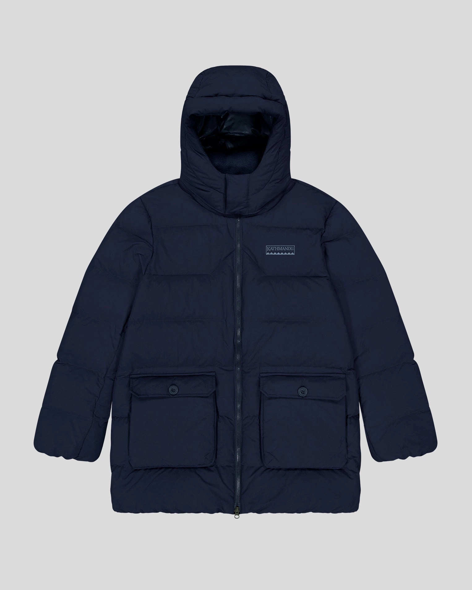 Sporty Casual Men's Epiq Down Heritage Parka Jacket - Pure Navy