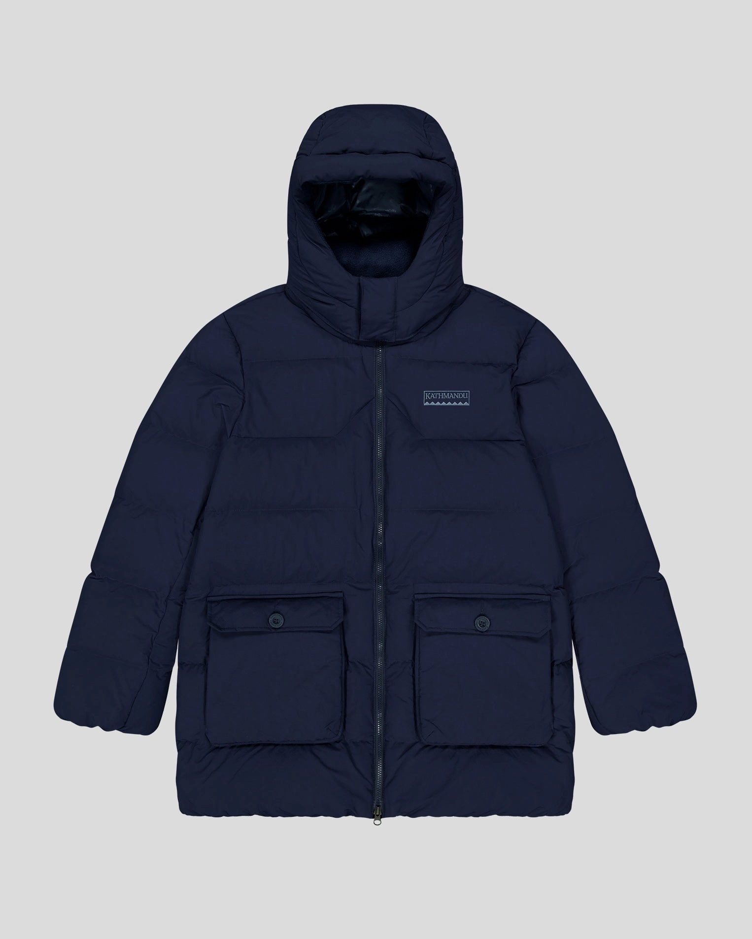 Seamless Welded Construction Men's Epiq Down Heritage Parka Jacket - Pure Navy