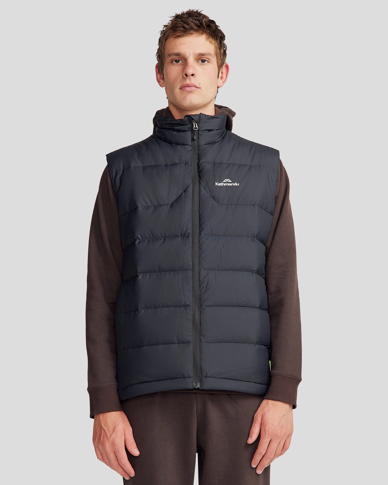 Eco Friendly Construction WeatherproofZipper Men's Epiq Down Vest - Black